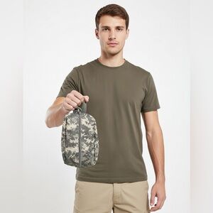 Military Style Digital Camo Accessory Organizer with Handle